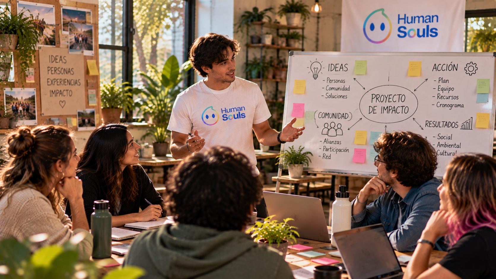Personas compartiendo una experiencia humana